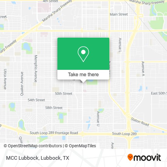 Mapa de MCC Lubbock