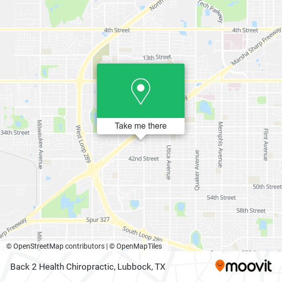 Back 2 Health Chiropractic map