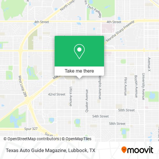 Mapa de Texas Auto Guide Magazine