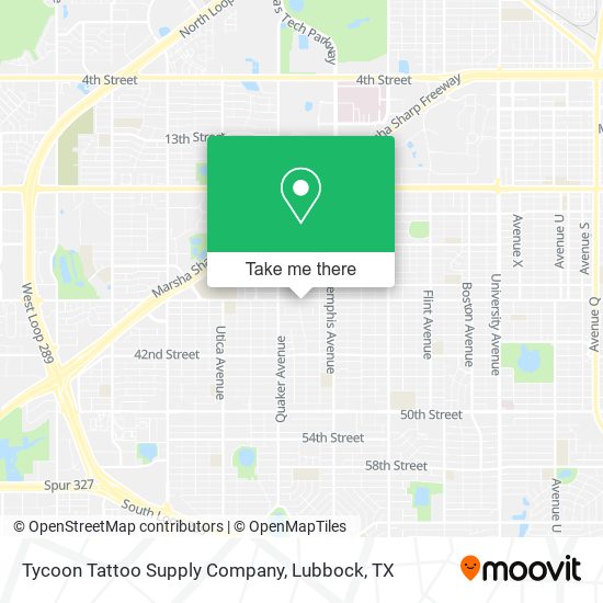 Mapa de Tycoon Tattoo Supply Company
