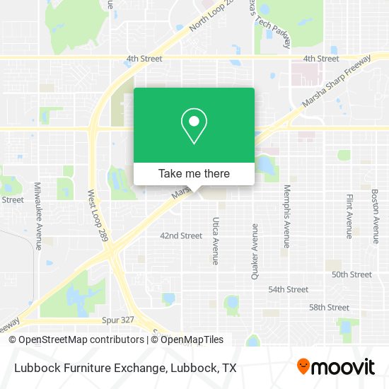 Lubbock Furniture Exchange map