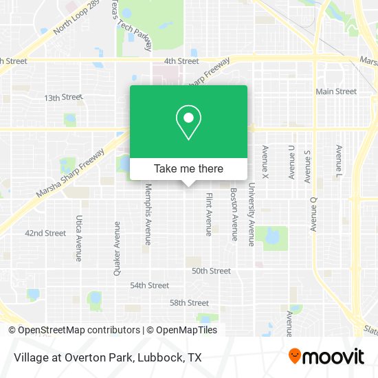 Village at Overton Park map