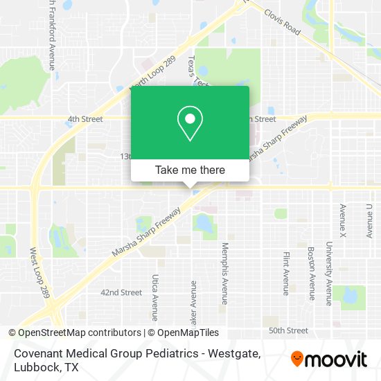 Covenant Medical Group Pediatrics - Westgate map