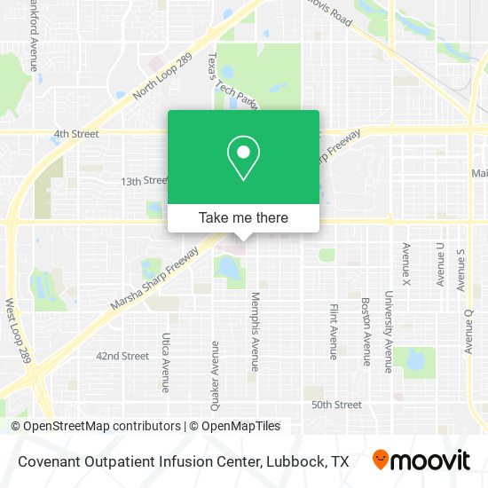 Covenant Outpatient Infusion Center map
