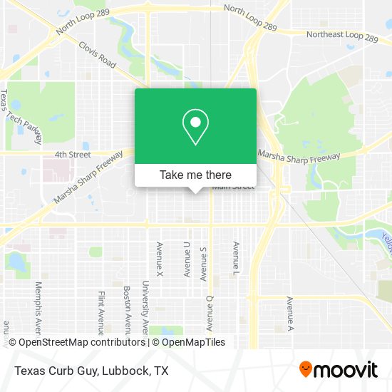 Texas Curb Guy map