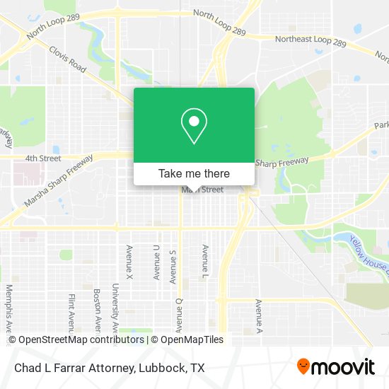 Chad L Farrar Attorney map