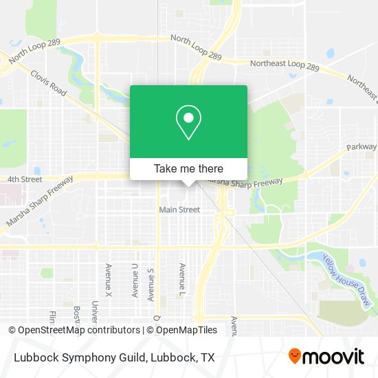 Lubbock Symphony Guild map