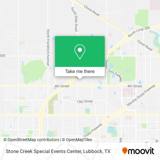 Stone Creek Special Events Center map