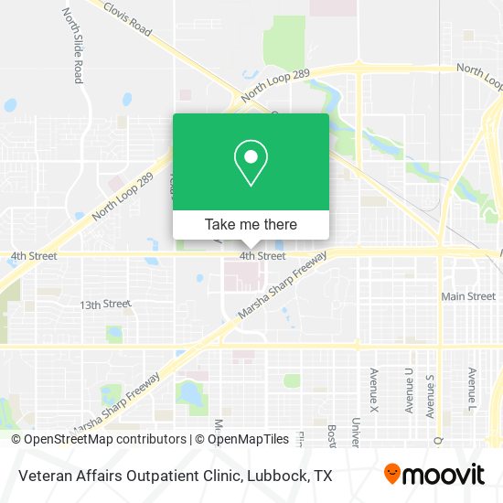 Mapa de Veteran Affairs Outpatient Clinic