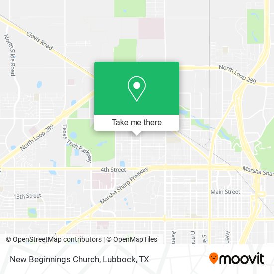 New Beginnings Church map