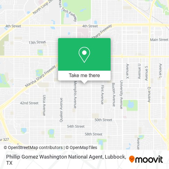 Mapa de Phillip Gomez Washington National Agent