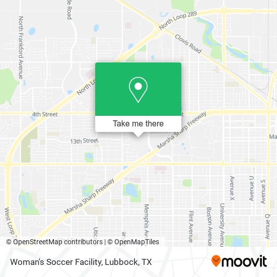 Woman's Soccer Facility map