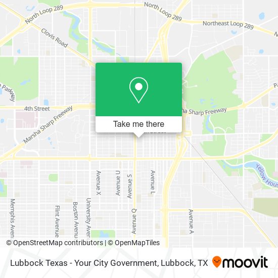 Lubbock Texas - Your City Government map