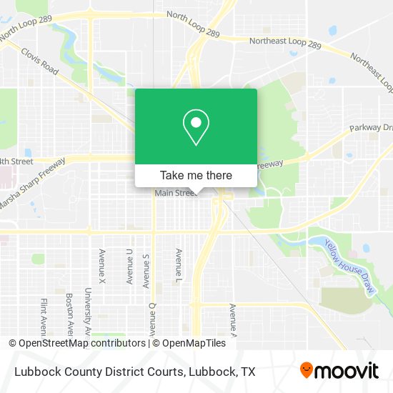 Lubbock County District Courts map