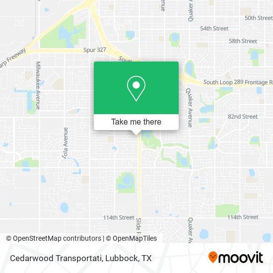 Cedarwood Transportati map