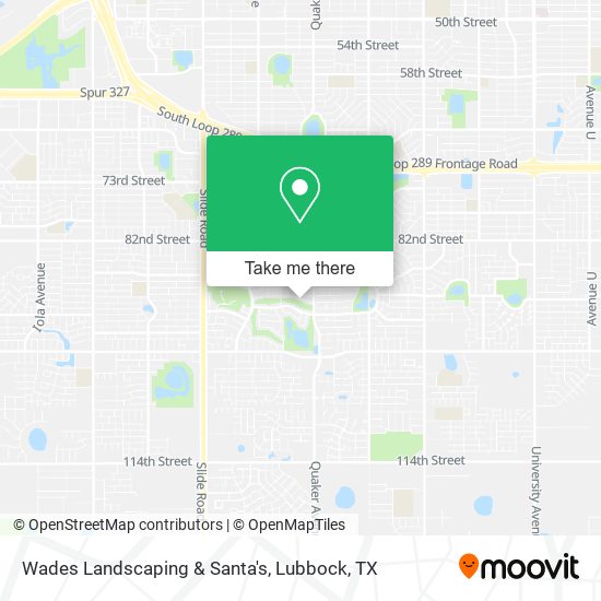 Wades Landscaping & Santa's map
