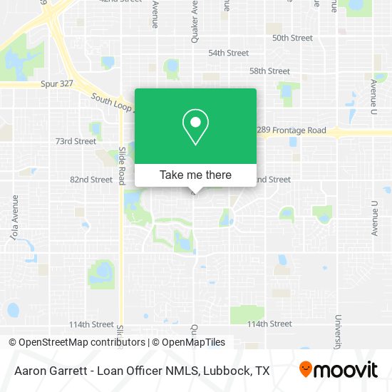 Aaron Garrett - Loan Officer NMLS map