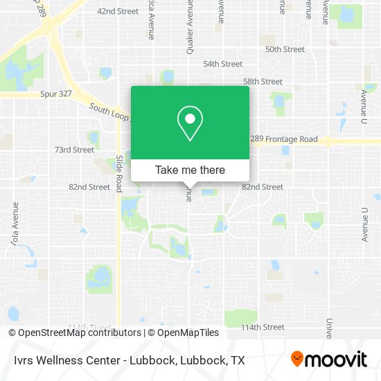 Ivrs Wellness Center - Lubbock map