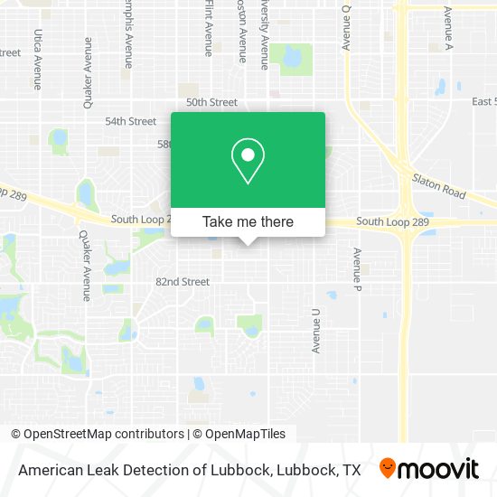 American Leak Detection of Lubbock map