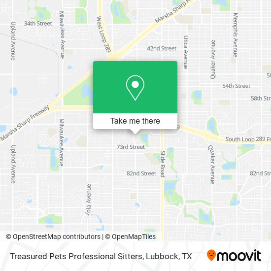 Mapa de Treasured Pets Professional Sitters