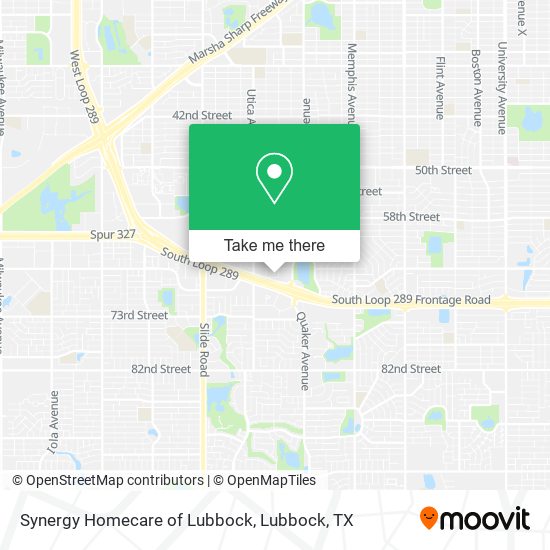 Mapa de Synergy Homecare of Lubbock