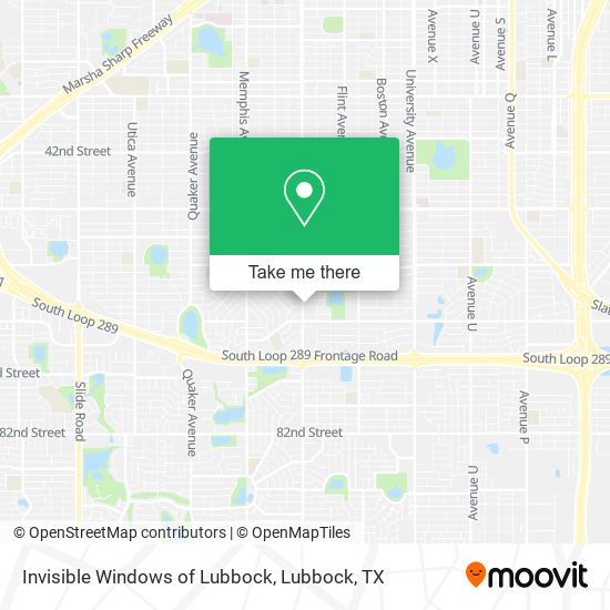 Invisible Windows of Lubbock map