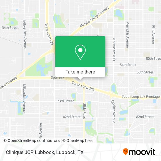 Clinique JCP Lubbock map