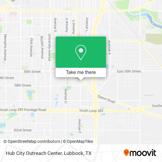 Hub City Outreach Center map