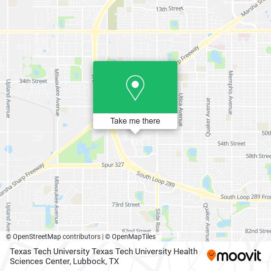 Texas Tech University Texas Tech University Health Sciences Center map