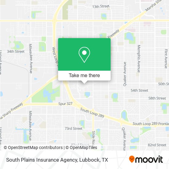 Mapa de South Plains Insurance Agency