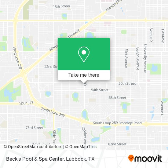 Beck's Pool & Spa Center map