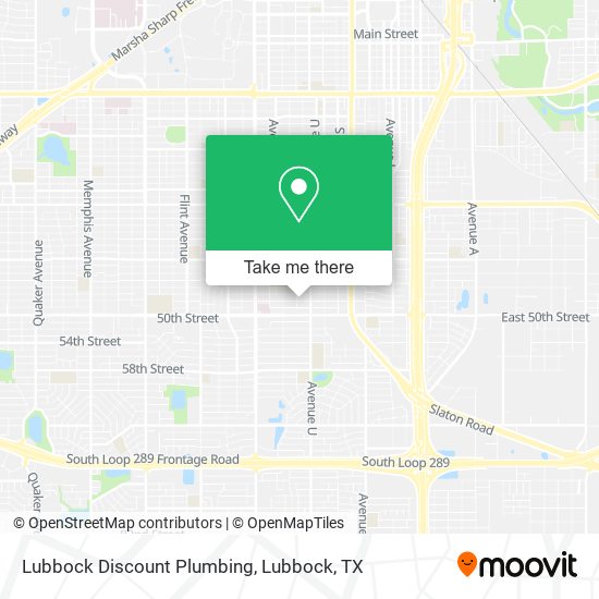 Lubbock Discount Plumbing map