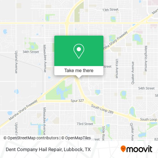 Dent Company Hail Repair map