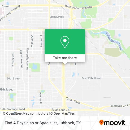 Mapa de Find A Physician or Specialist