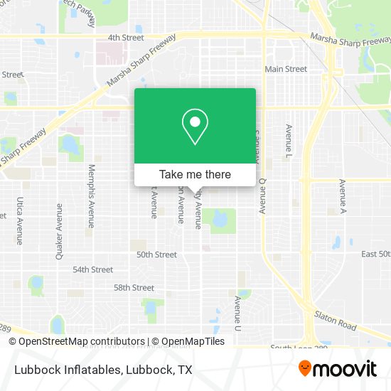 Mapa de Lubbock Inflatables