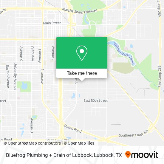 Mapa de Bluefrog Plumbing + Drain of Lubbock