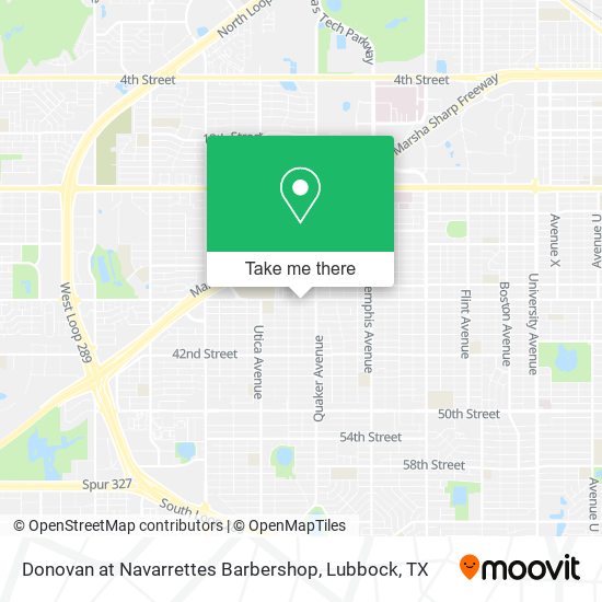 Donovan at Navarrettes Barbershop map