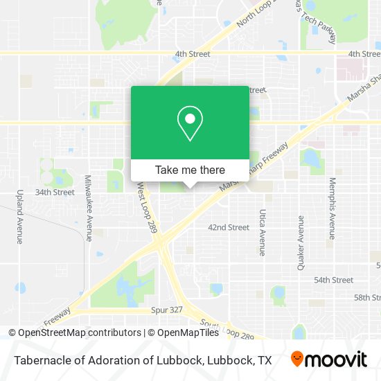 Mapa de Tabernacle of Adoration of Lubbock