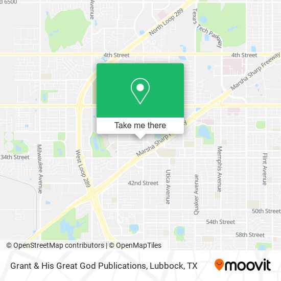 Mapa de Grant & His Great God Publications
