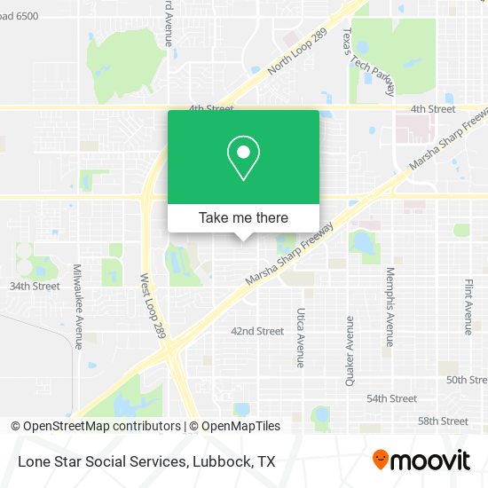Lone Star Social Services map
