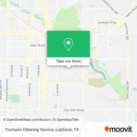 Mapa de Tootsie's Cleaning Service