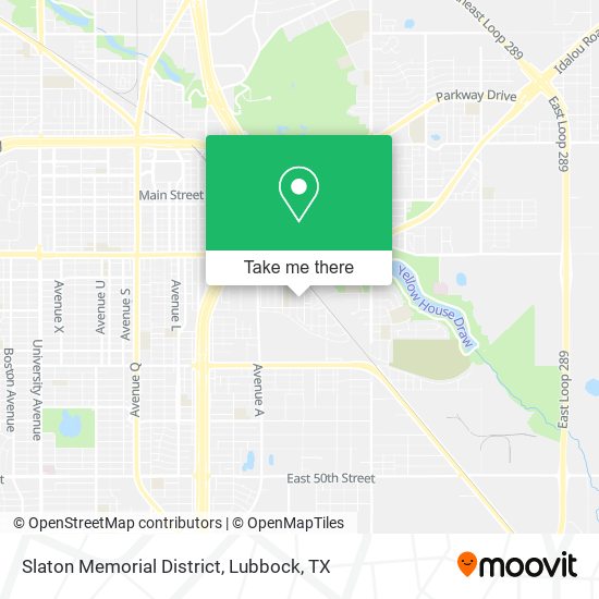 Slaton Memorial District map