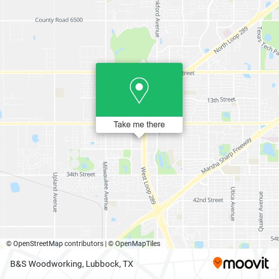 Mapa de B&S Woodworking