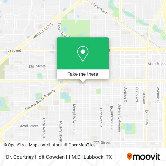 Mapa de Dr. Courtney Holt Cowden III M.D.