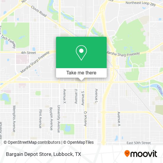Mapa de Bargain Depot Store