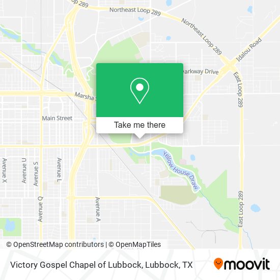 Mapa de Victory Gospel Chapel of Lubbock