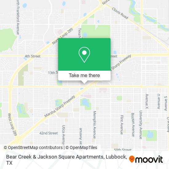 Bear Creek & Jackson Square Apartments map