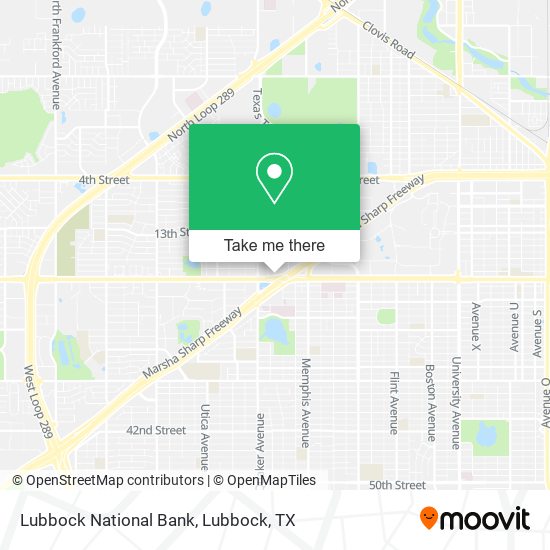 Lubbock National Bank map