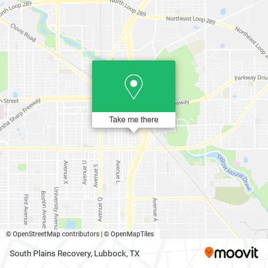 South Plains Recovery map