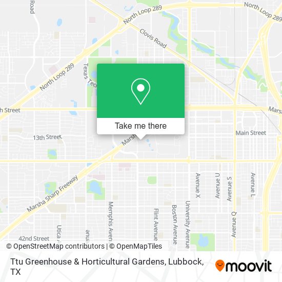 Ttu Greenhouse & Horticultural Gardens map